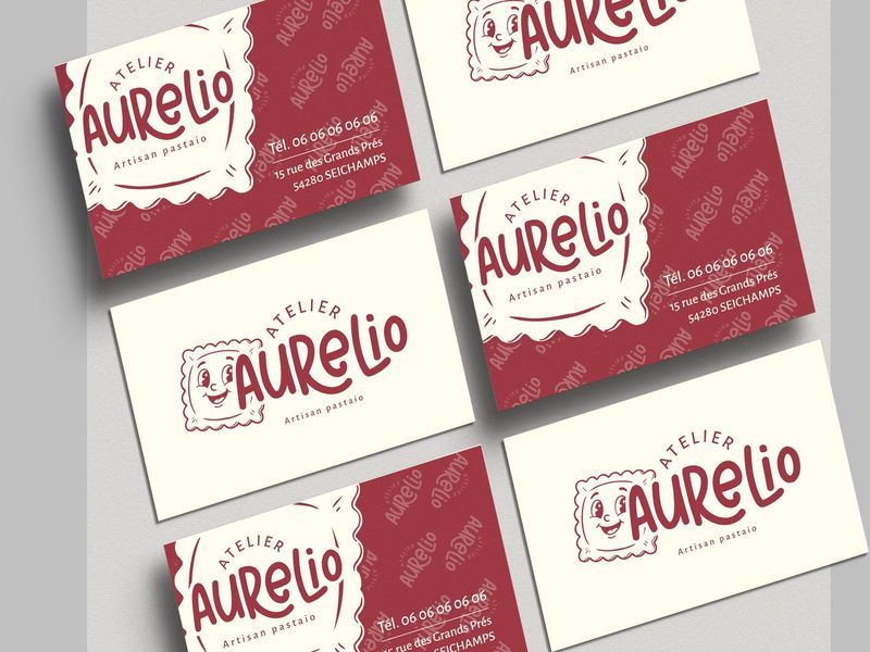 Cartes de visite Atelier Aurélio