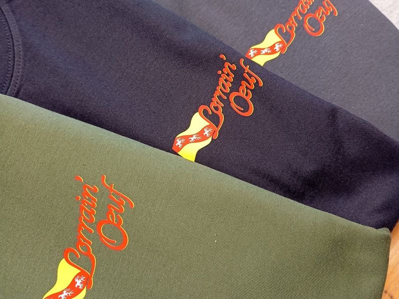 T-shirts Lorrain'Oeuf imprimés en DTF